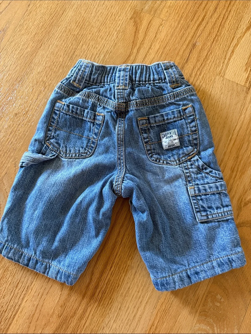 Baby Gap Cotton Lined Cotton Carpenter Denim Jeans Size 3-6 Months